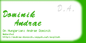dominik andrae business card